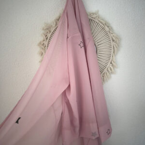 Халат от шифон с принт  Baby Pink